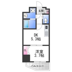 ドゥエリング緑橋の物件間取画像